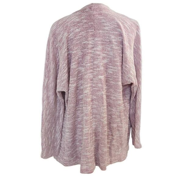 LA Hearts Women's Size Medium Wine Cream Open Front Kimono Cardigan - Picture 6 of 7